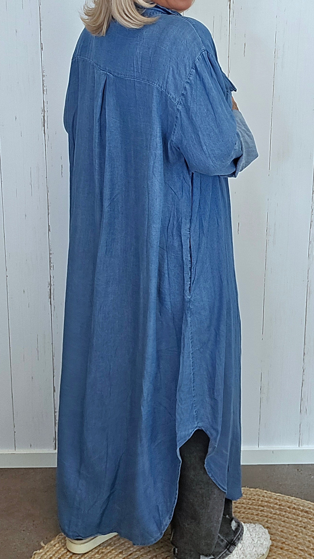 Peggy skjorte kjole denimblå