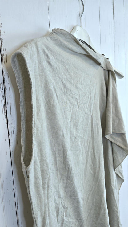 Alva asymmetrisk linbluse