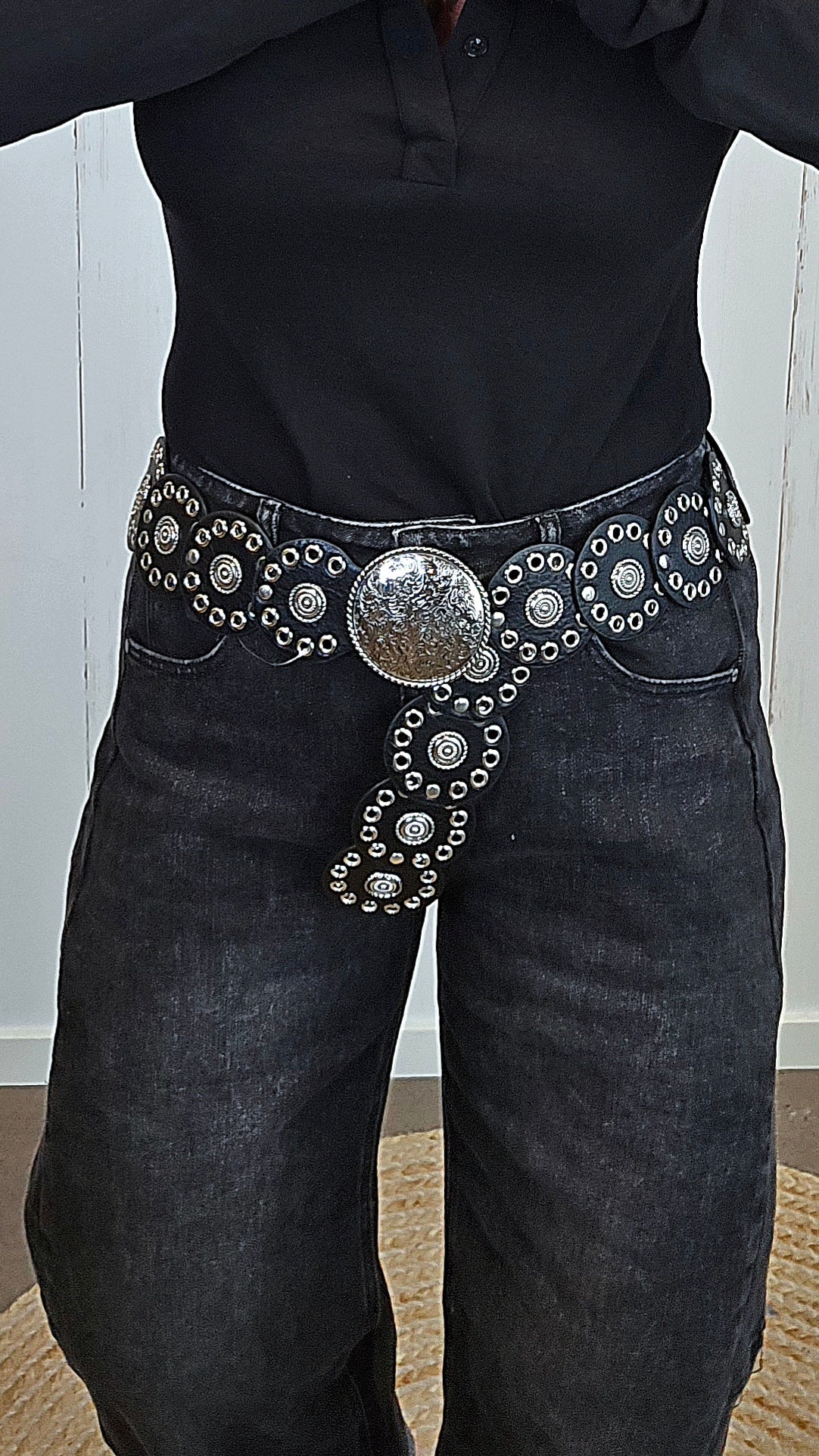 Boho belte svart