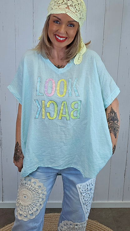 Bella Look Back topp Mint