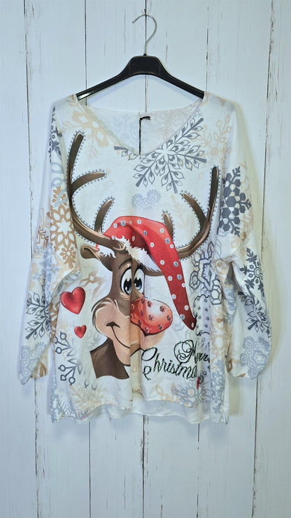 Reinsdyr Julegenser Hvit