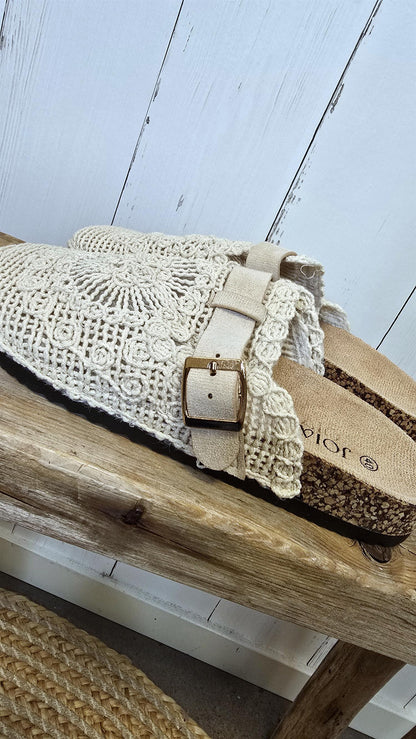 Luna sandaler Beige