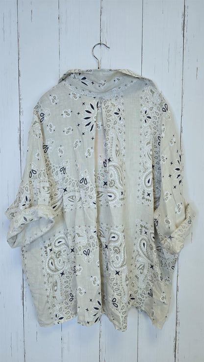 Celine skjorte med mønster Beige