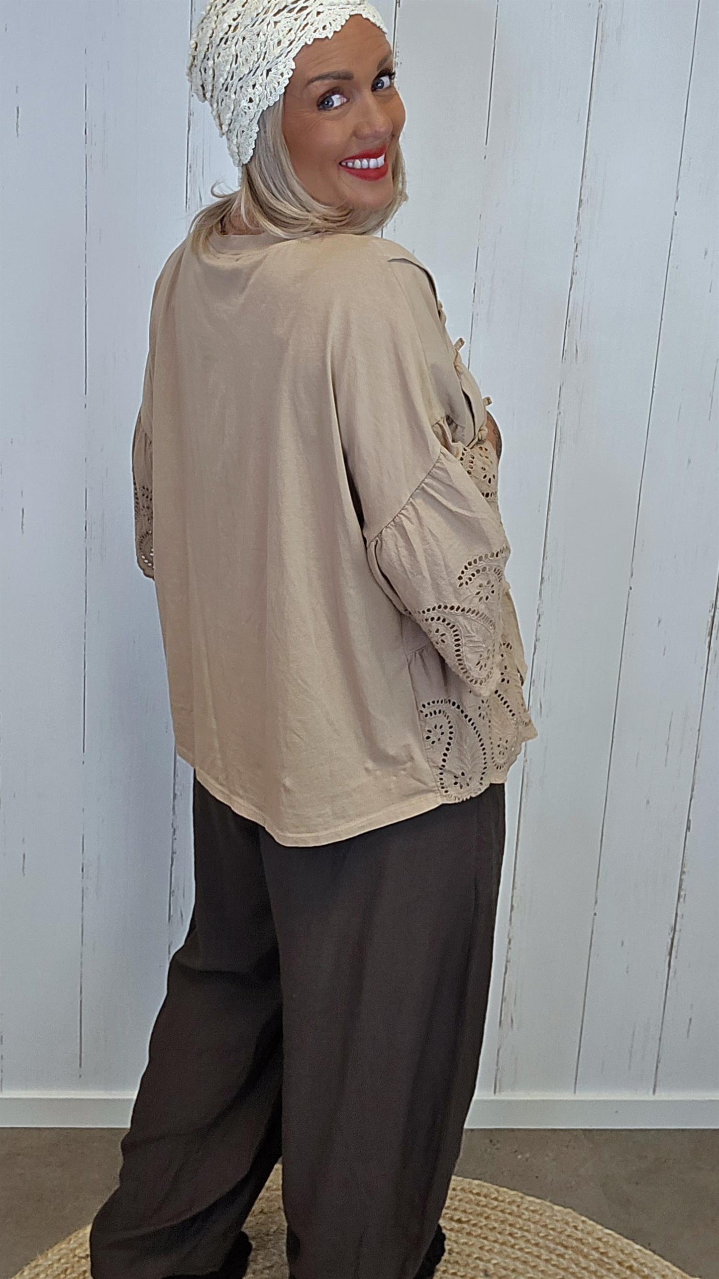 Amalia topp camel