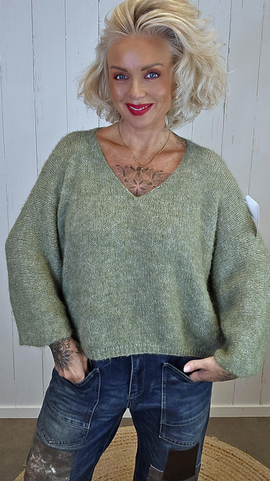 Anna genser kaki