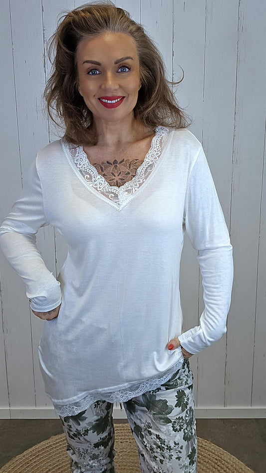 Vendela Top med skrå bunn