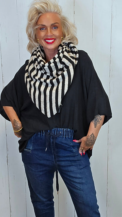 Leah genser topp svart