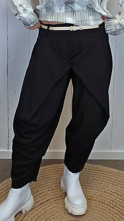 Sofie wrap bukse svart