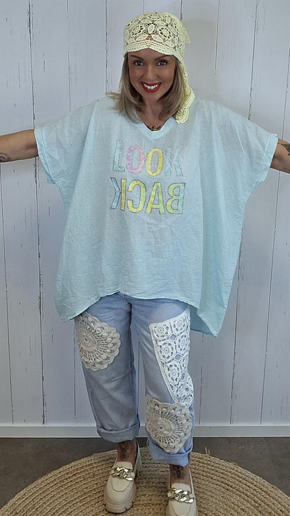 Bella Look Back topp Mint