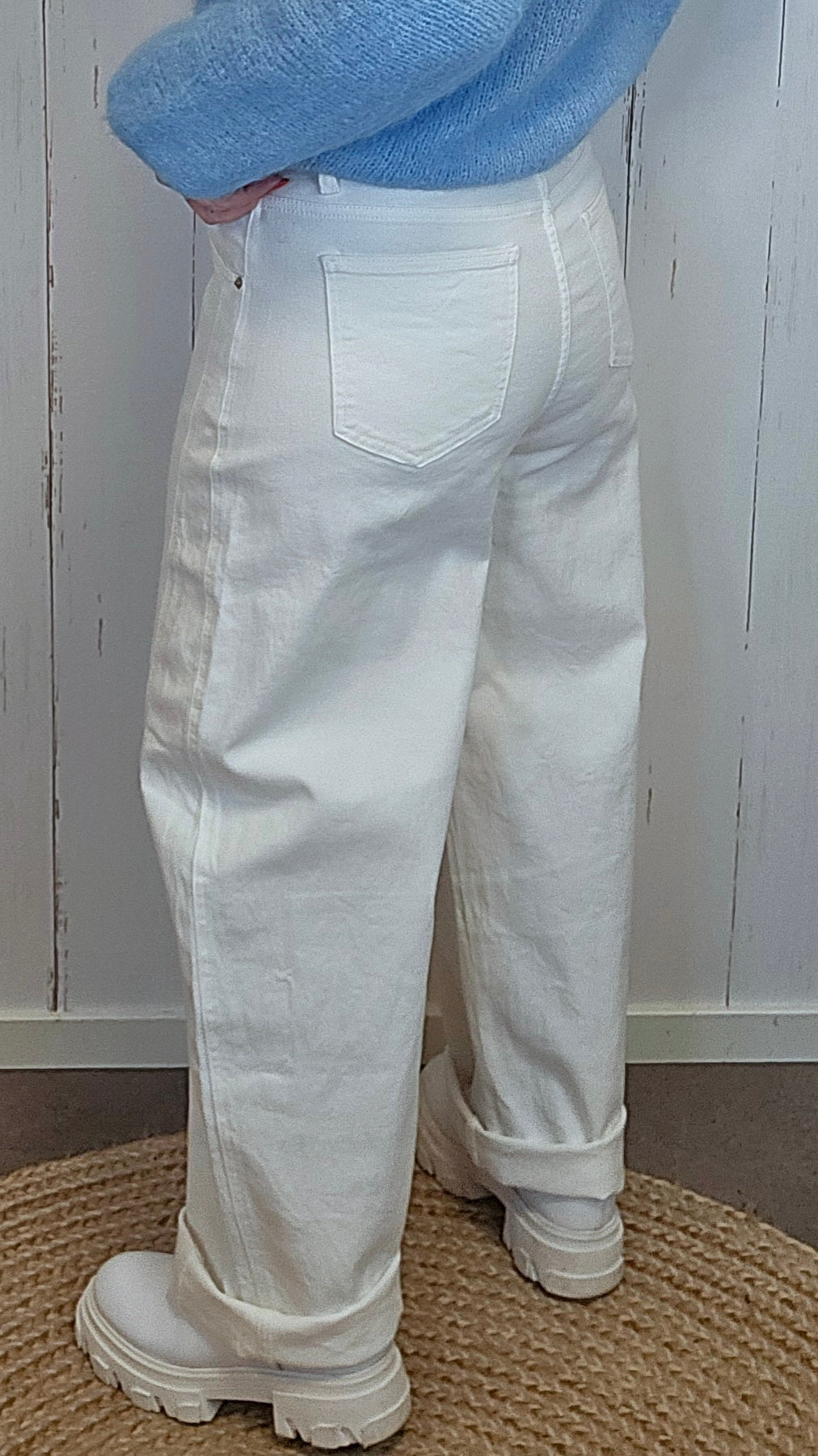 Karostar Barrel jeans offwhite