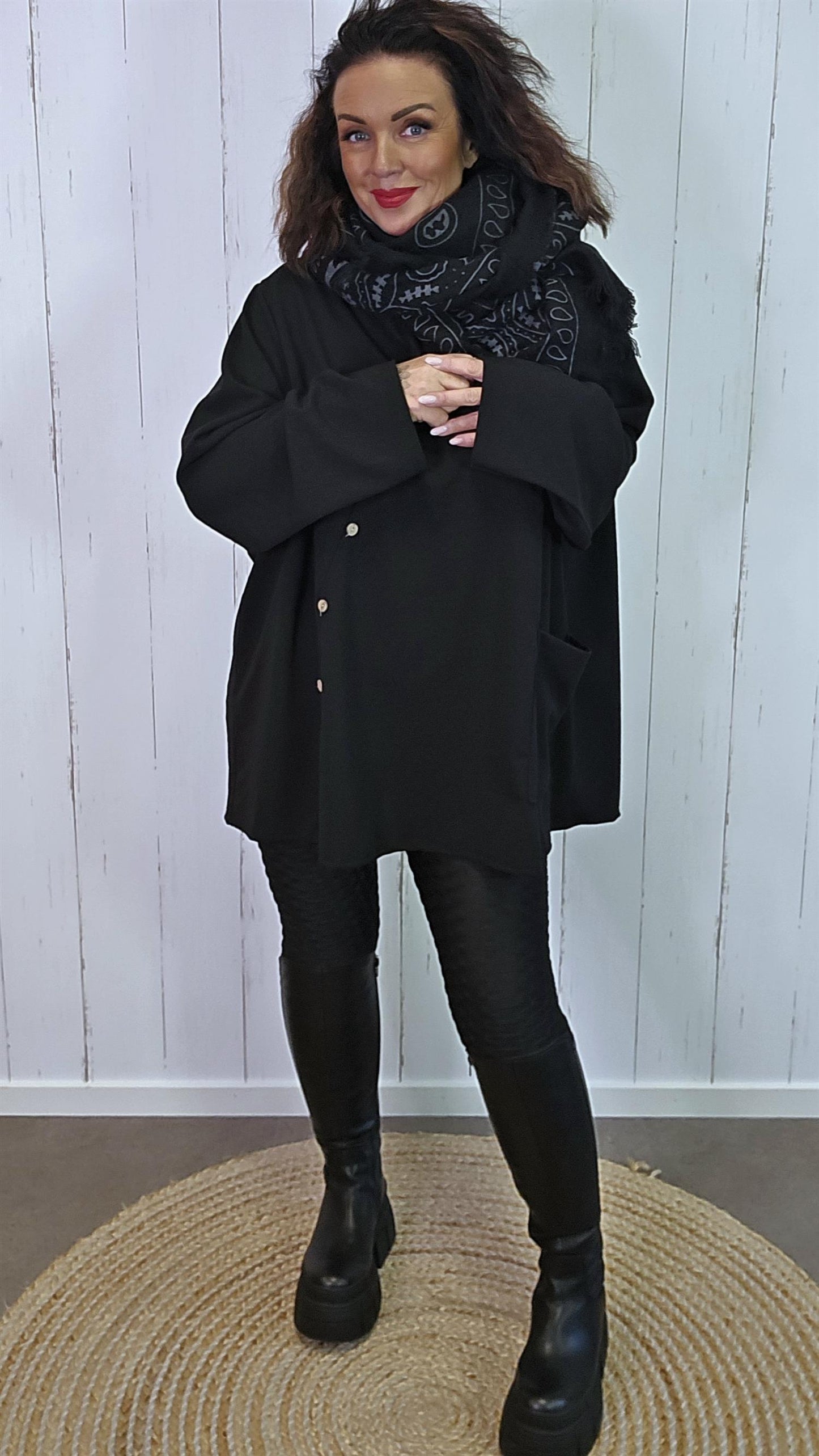 Alva baggy topp svart