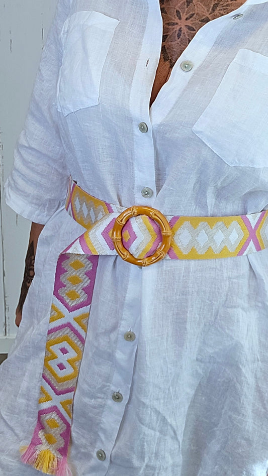 Bohemian belte rosa
