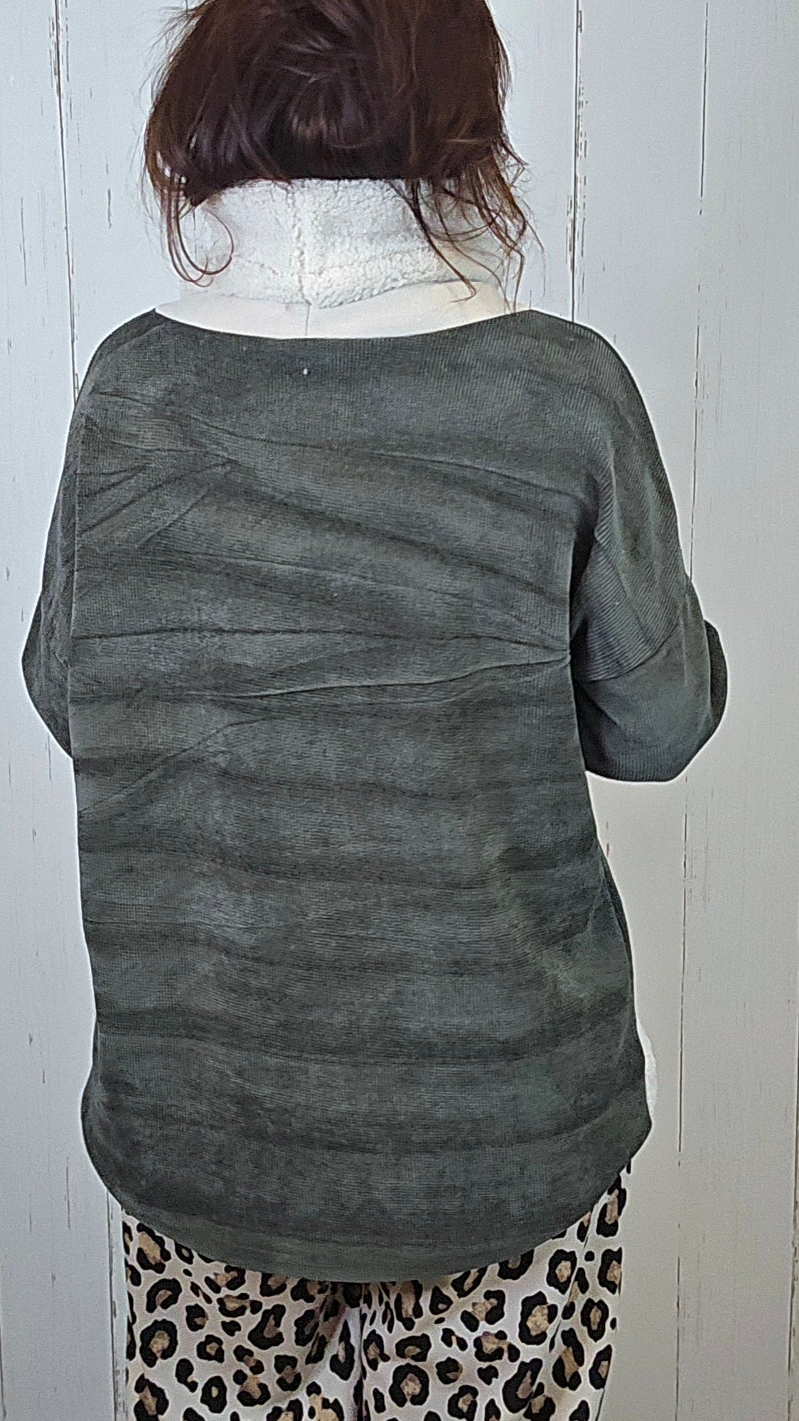 Siri Minicord genser Grønn