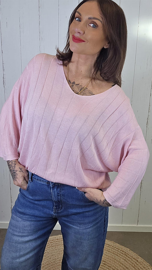 Mia tynn og myk topp rosa