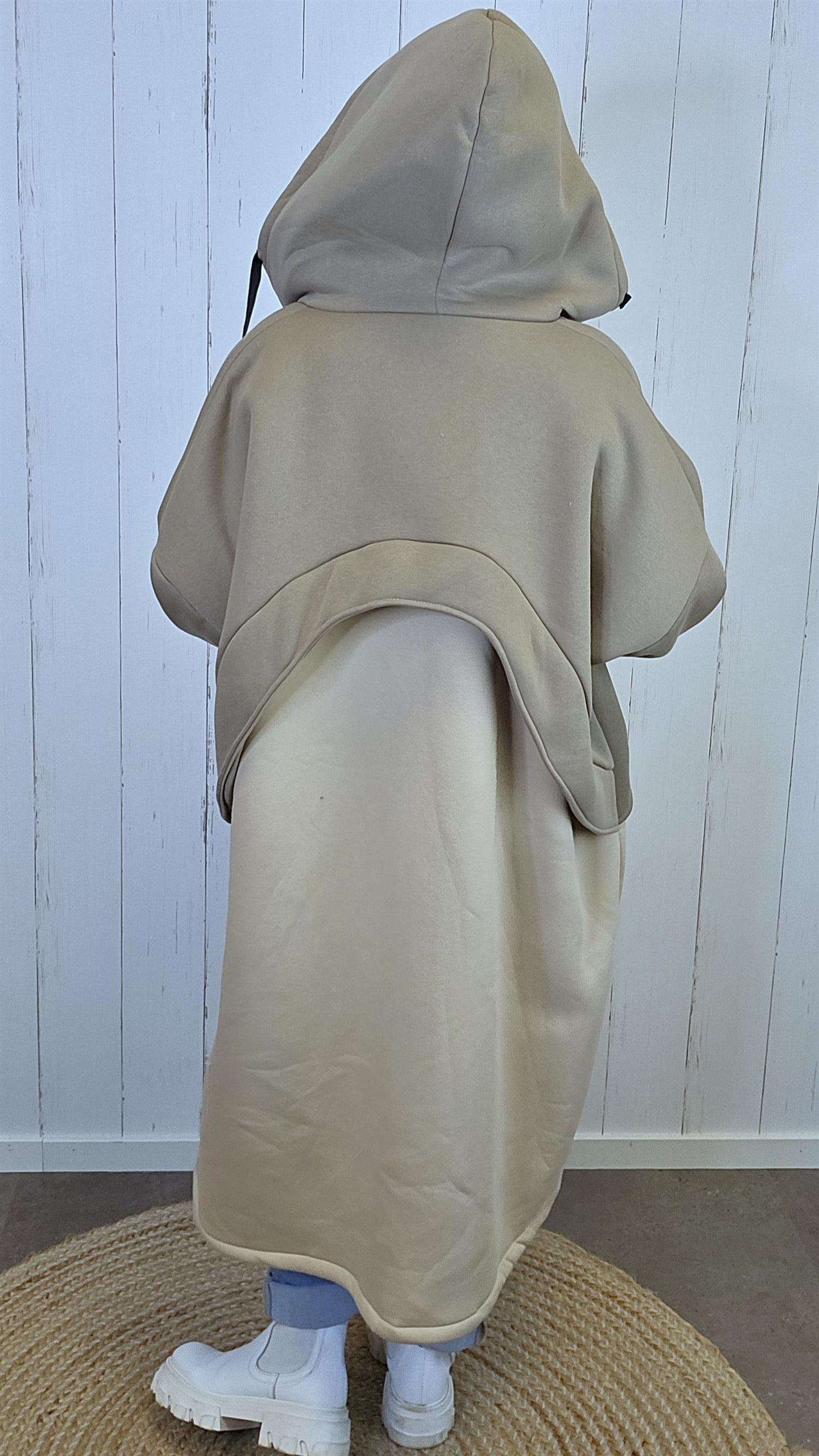 Nova lang oversized hettejakke