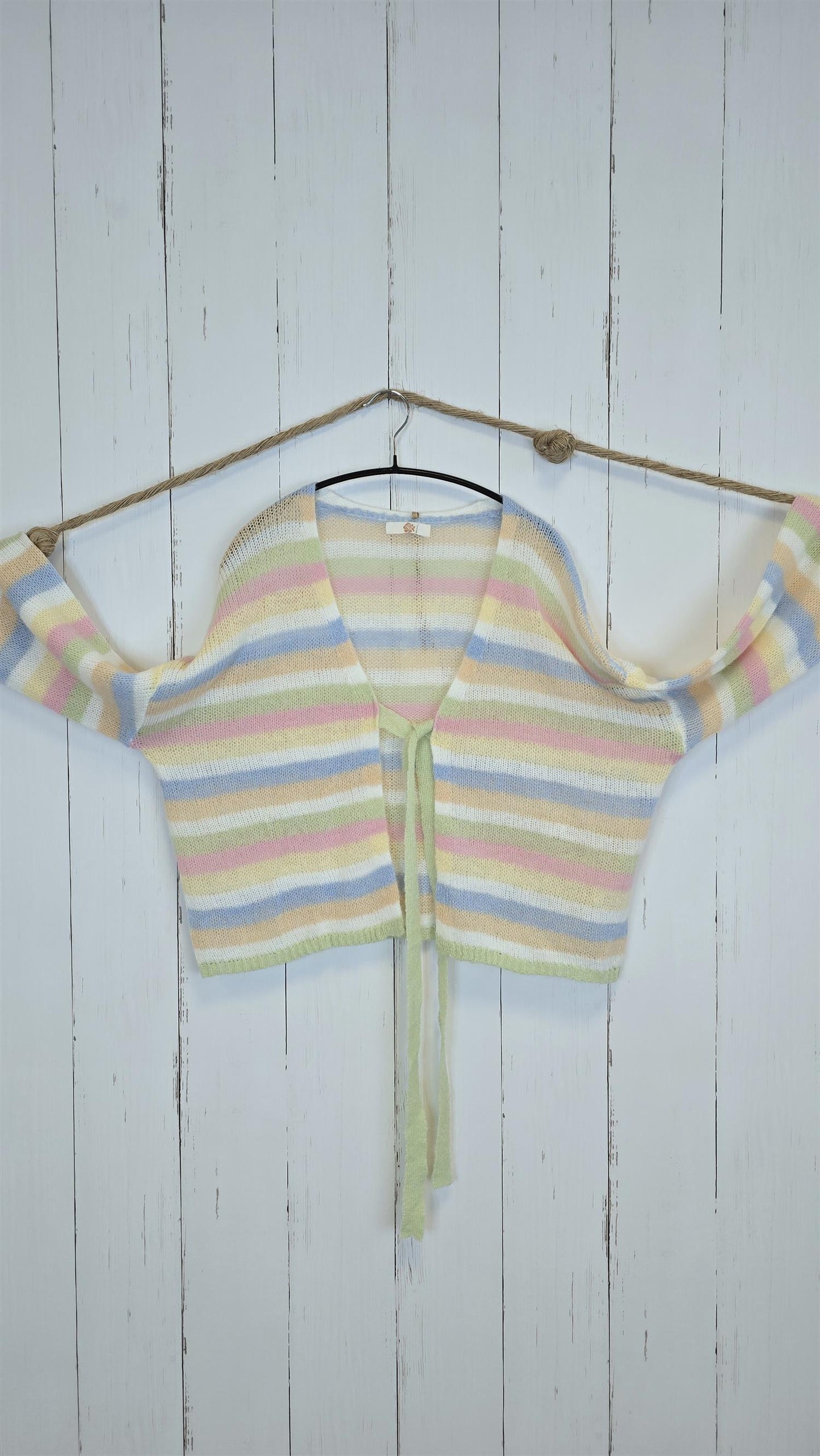 Zelda pastellstripet cardigan