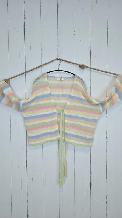 Zelda pastellstripet cardigan
