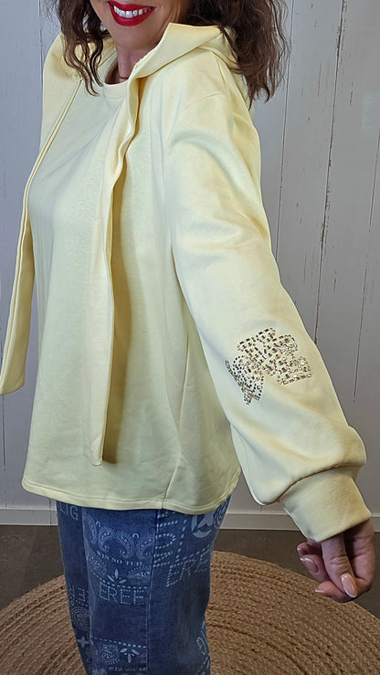 Amalie hettegenser gul