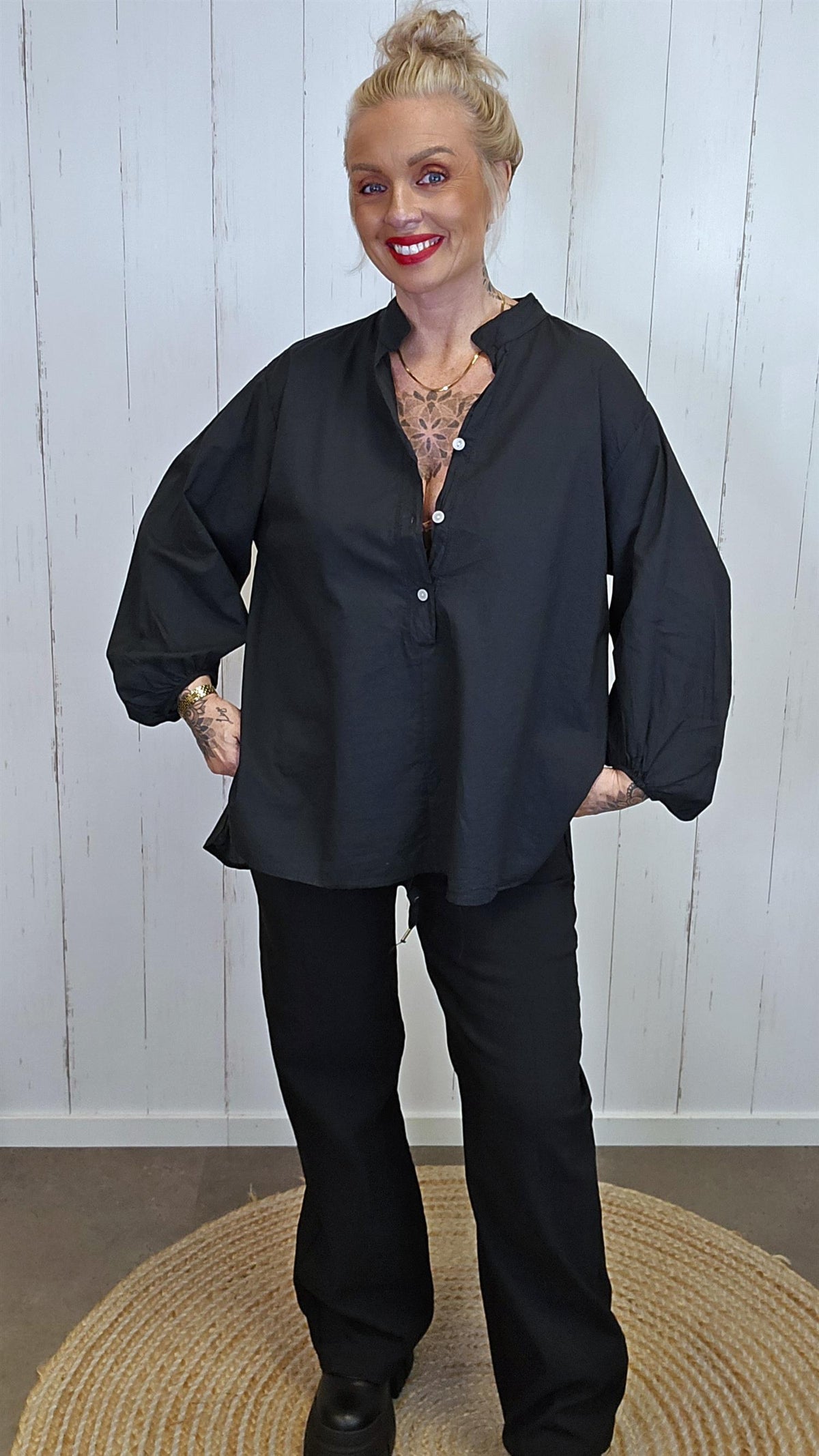 Benedikte bluse svart