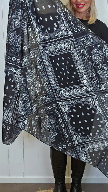 Bandana skjerf svart