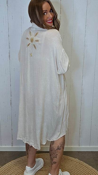 Selma skjortekjole Beige