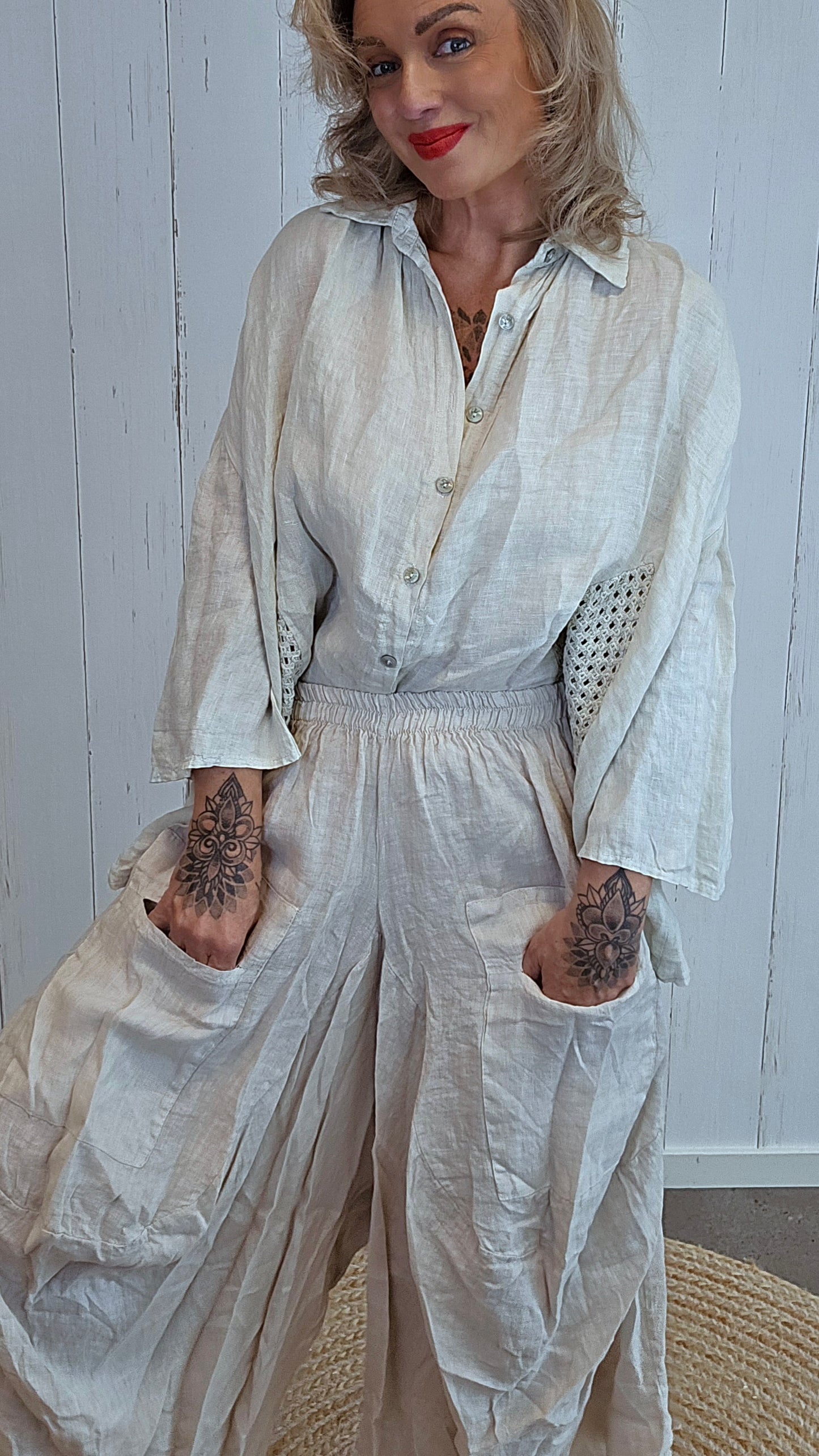 Natacha linbukse beige