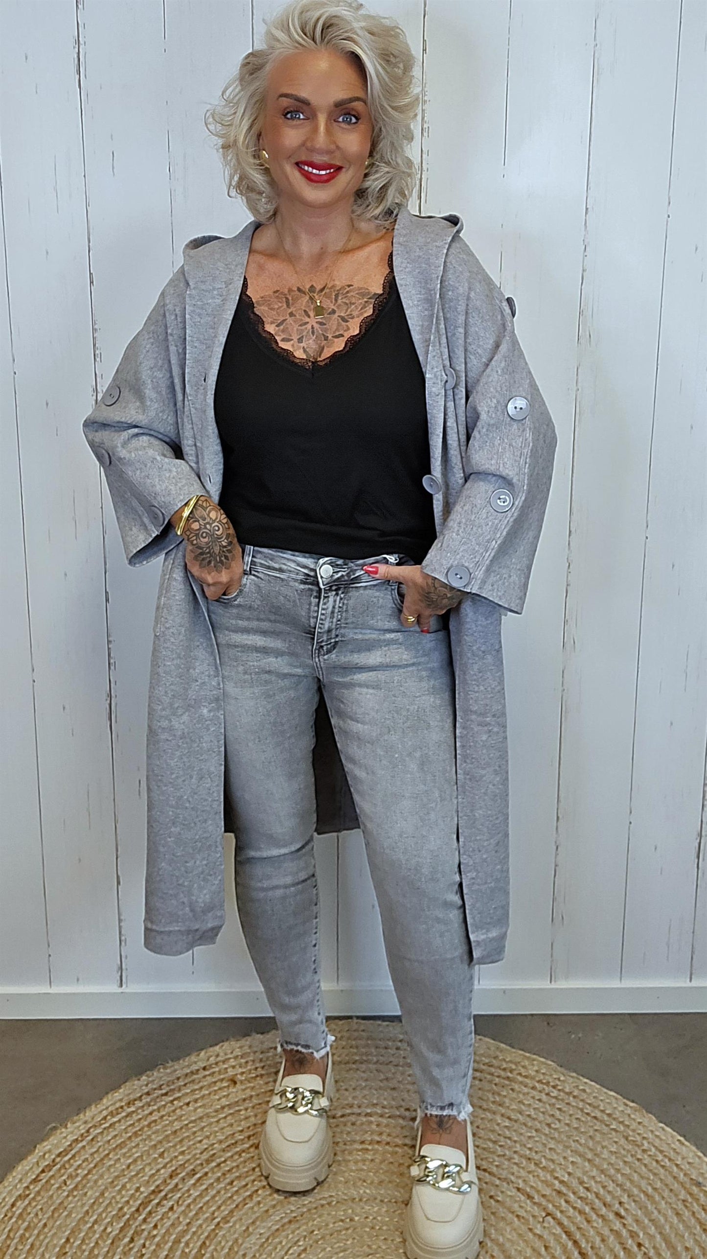 Petronella jakke grå