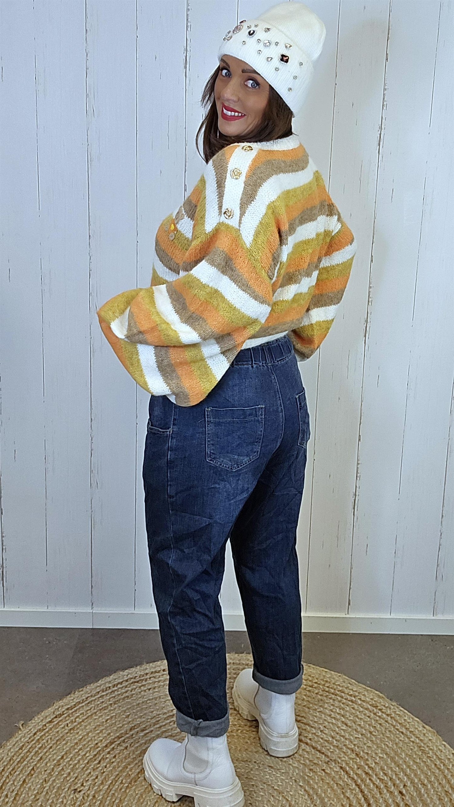 Dina jeans med strikk