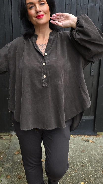 Merethe bluse brun