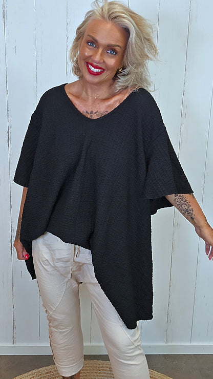Elisabeth tunikatopp svart