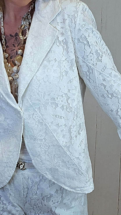 Cleo blondeblazer hvit