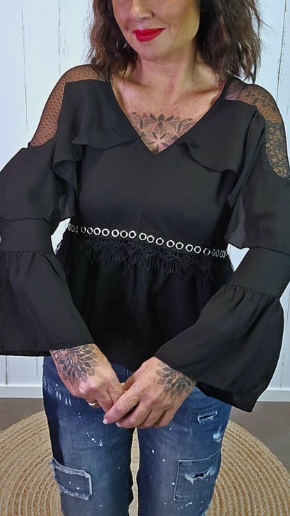 Juliette bluse svart