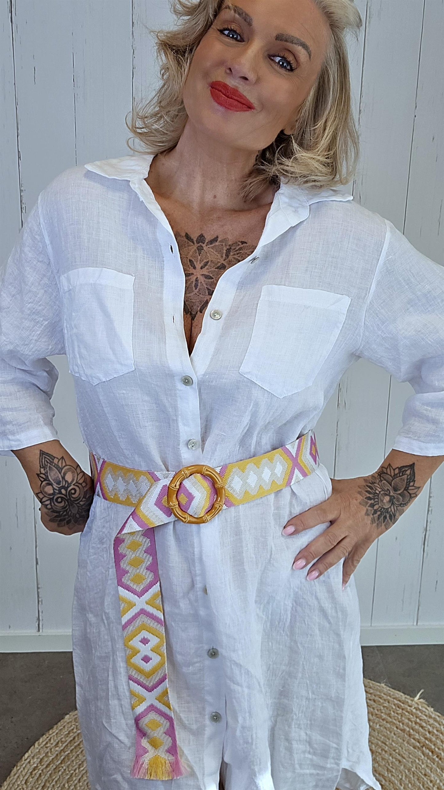Bohemian belte rosa