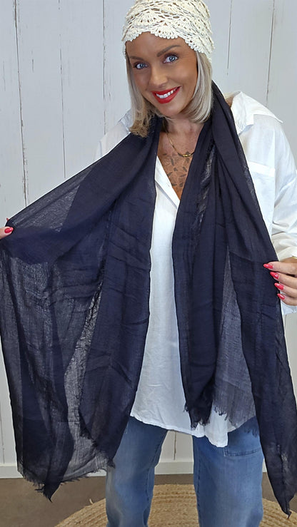 Izzy skjerf navy