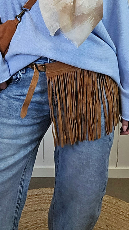 Anastasia skinn belte cognac