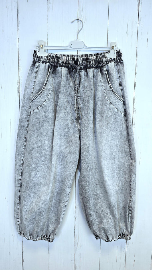 Kally culotte jeans grå