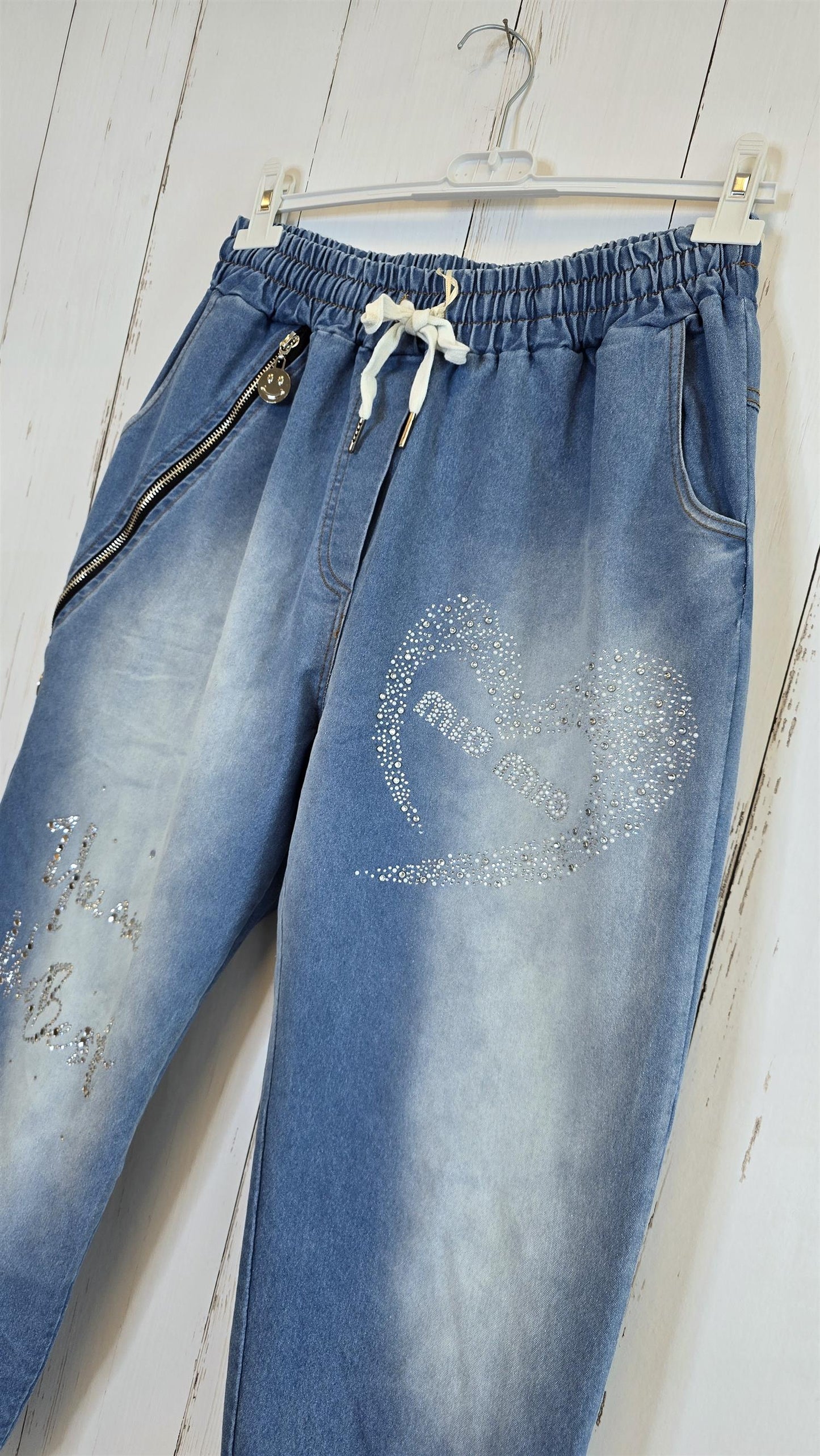 Mio denim joggebukse