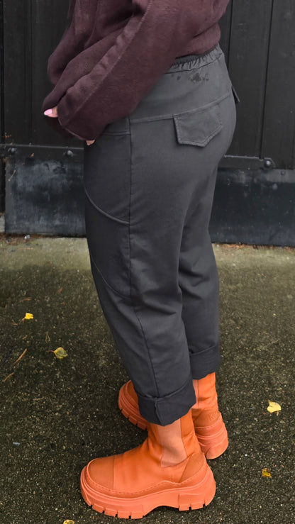 Jackie jogger bukse gråbrun