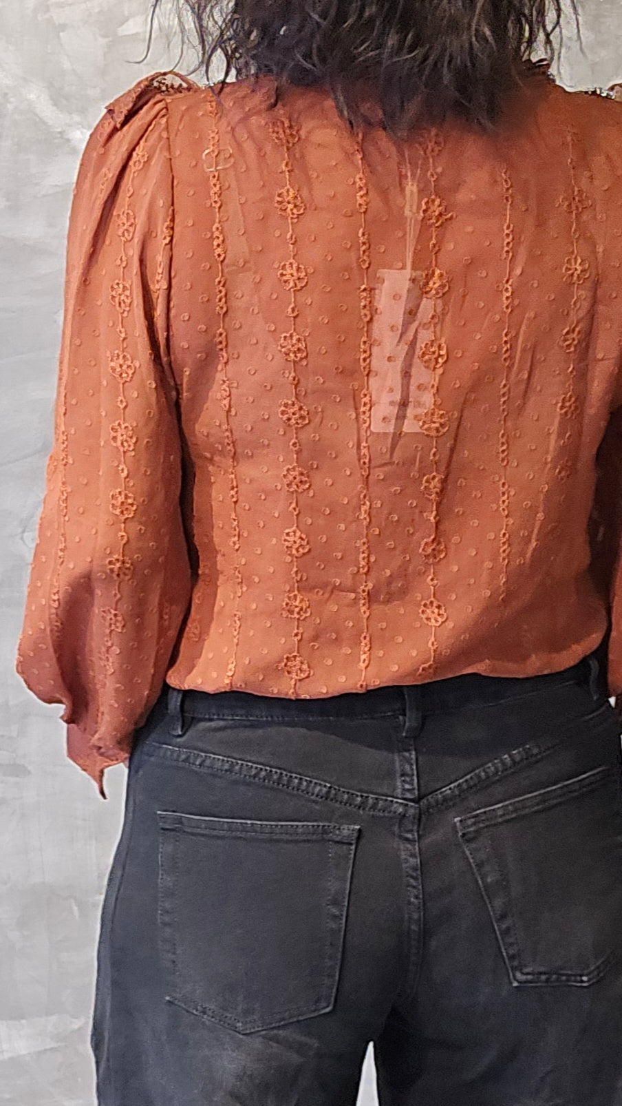 Stella skjorte bluse rust