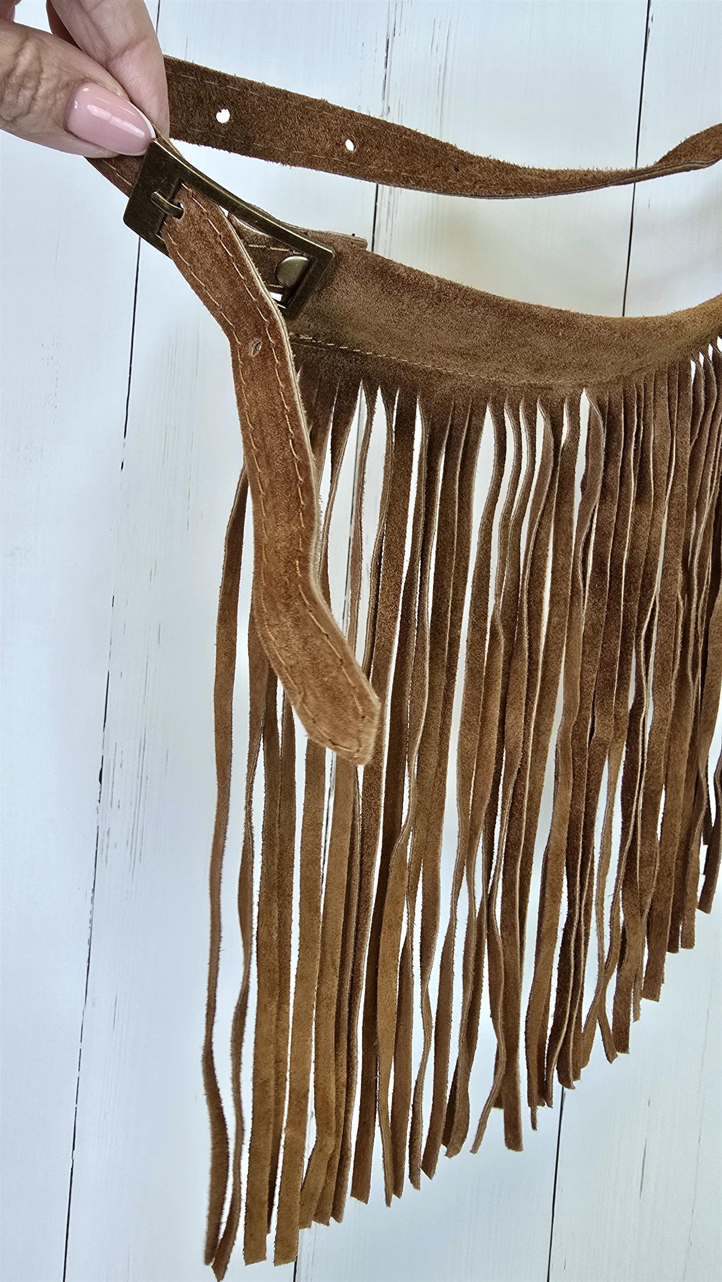 Anastasia skinn belte cognac