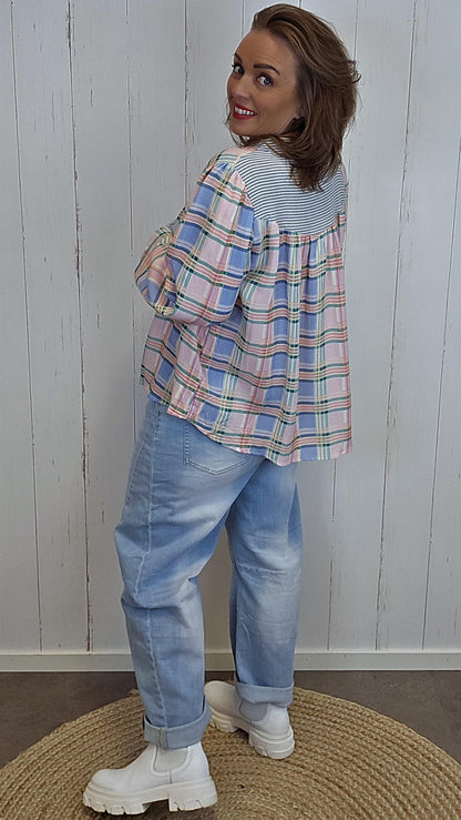 Linnéa rutet skjorte