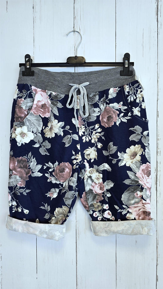 Leah blomstrete komfortshorts