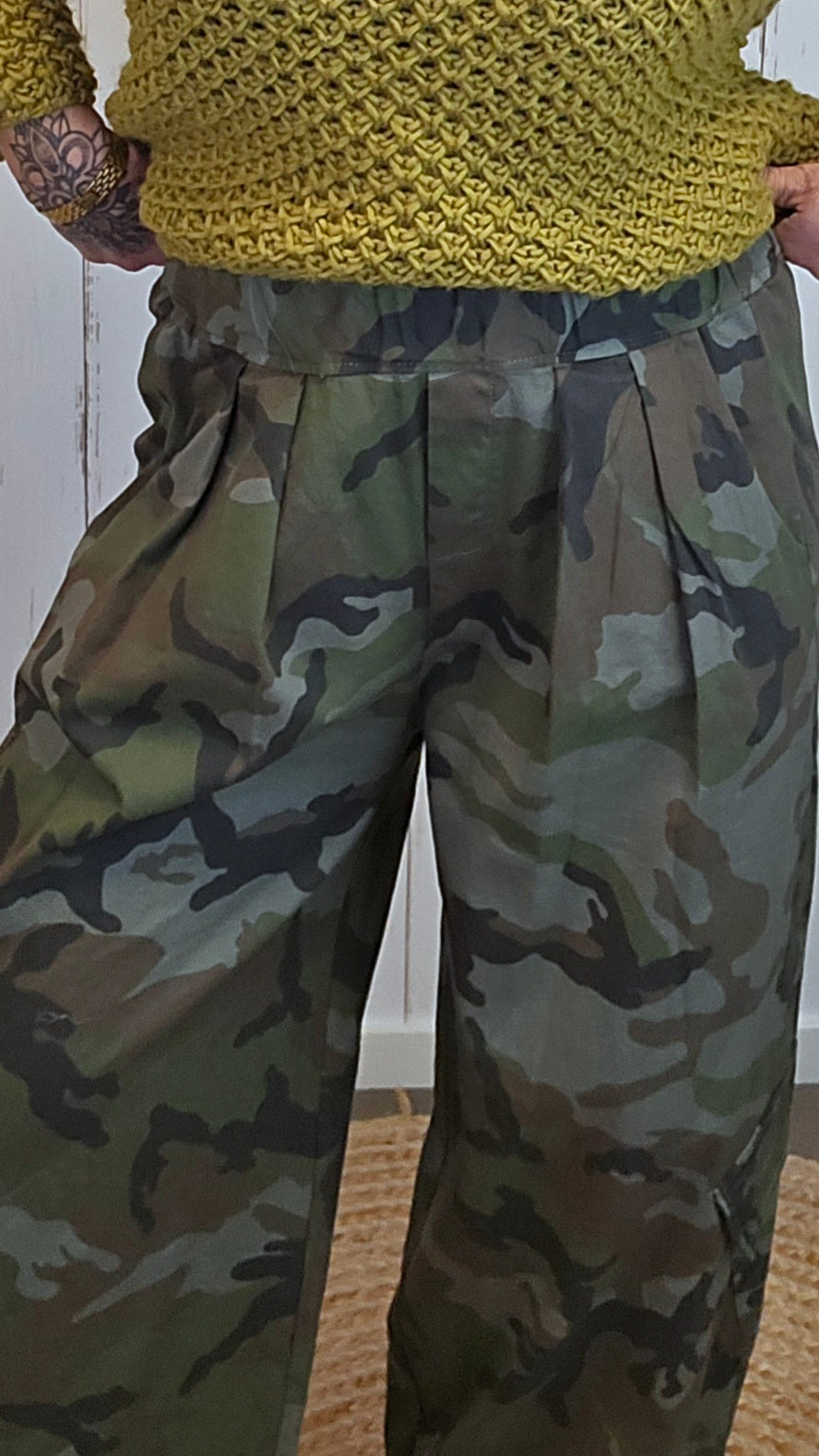 Bella camo cargobukse