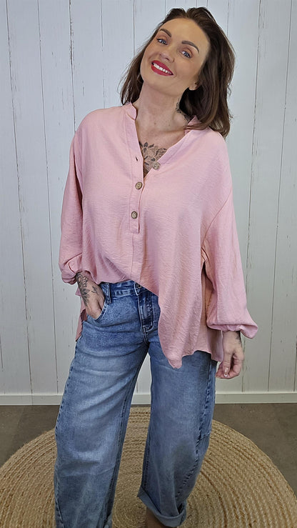 Sara Viskosebluse Rosa