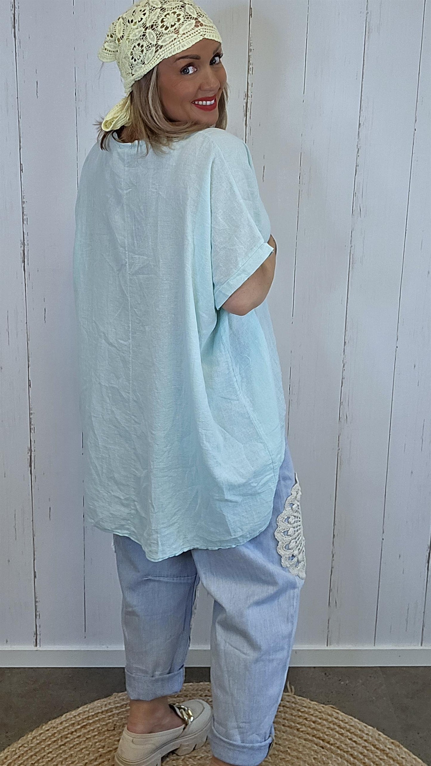 Bella Look Back topp Mint