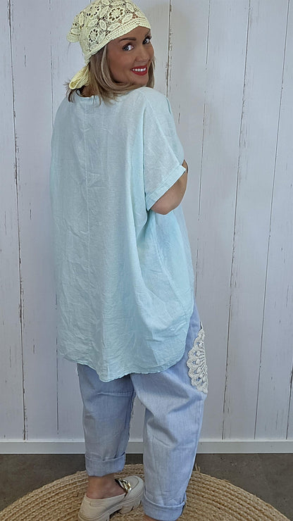 Bella Look Back topp Mint