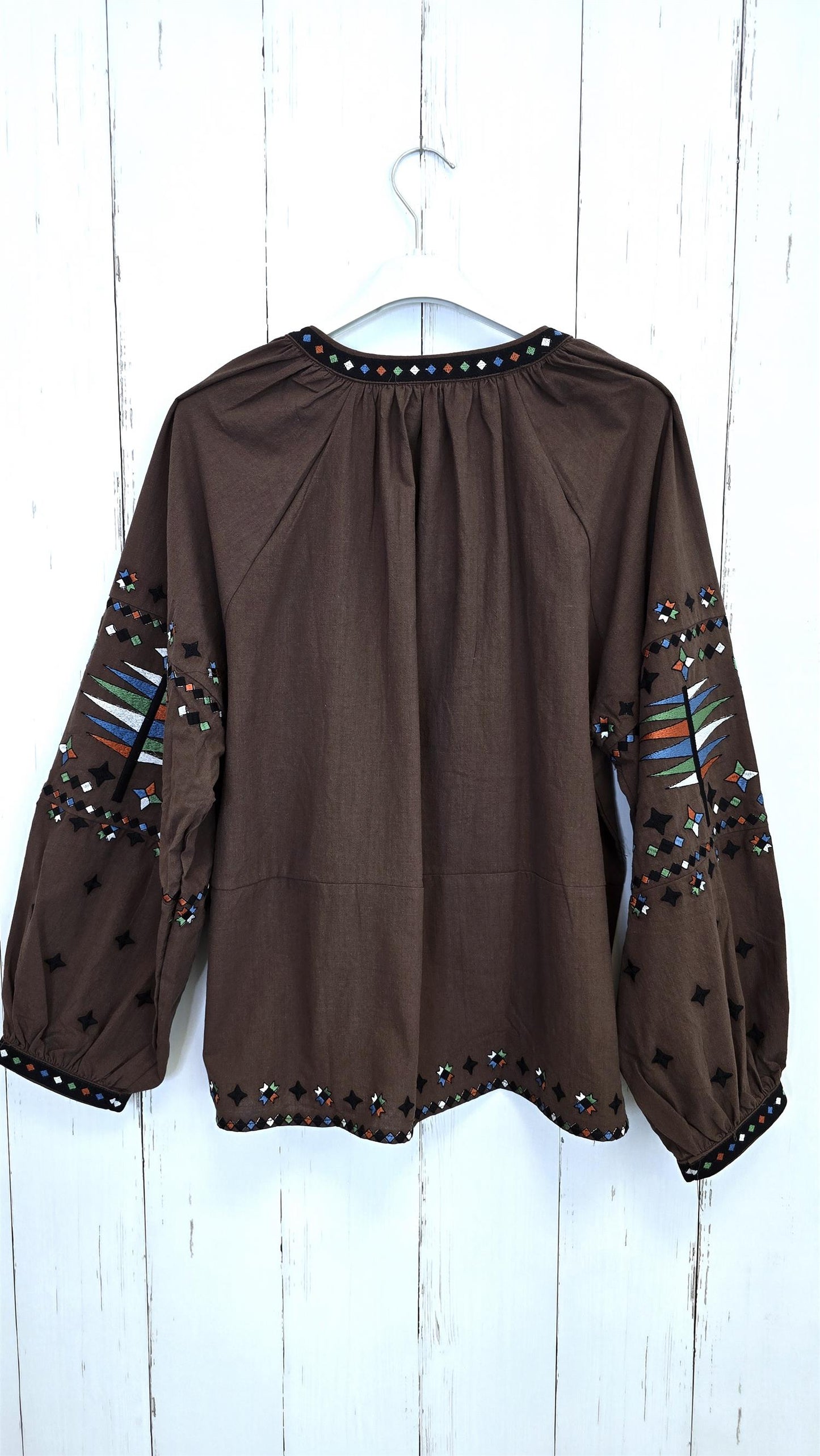 Susie bluse brun