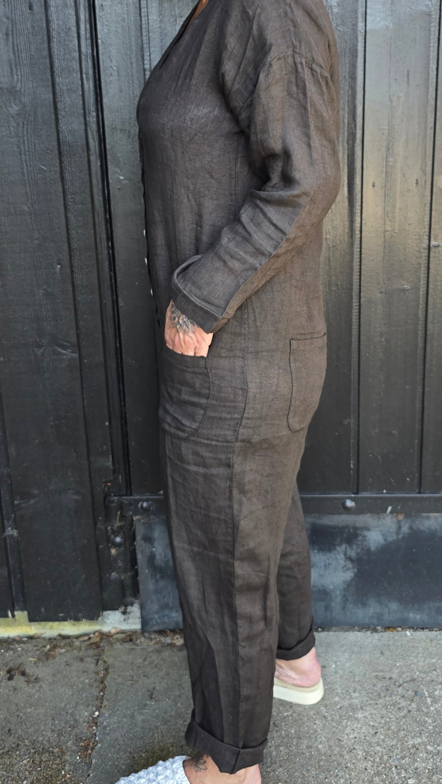 Fiona lin jumpsuit brun