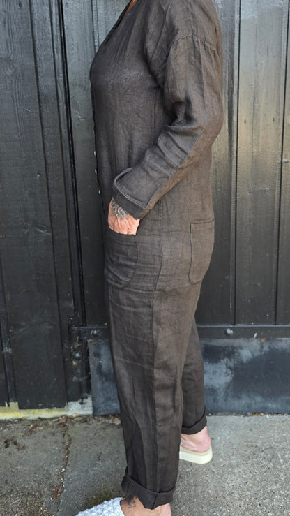Fiona lin jumpsuit brun