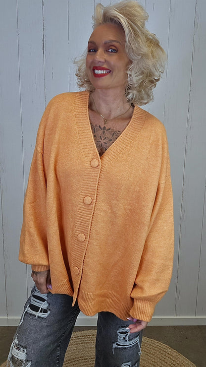 Ruby strikket genserjakke oransje